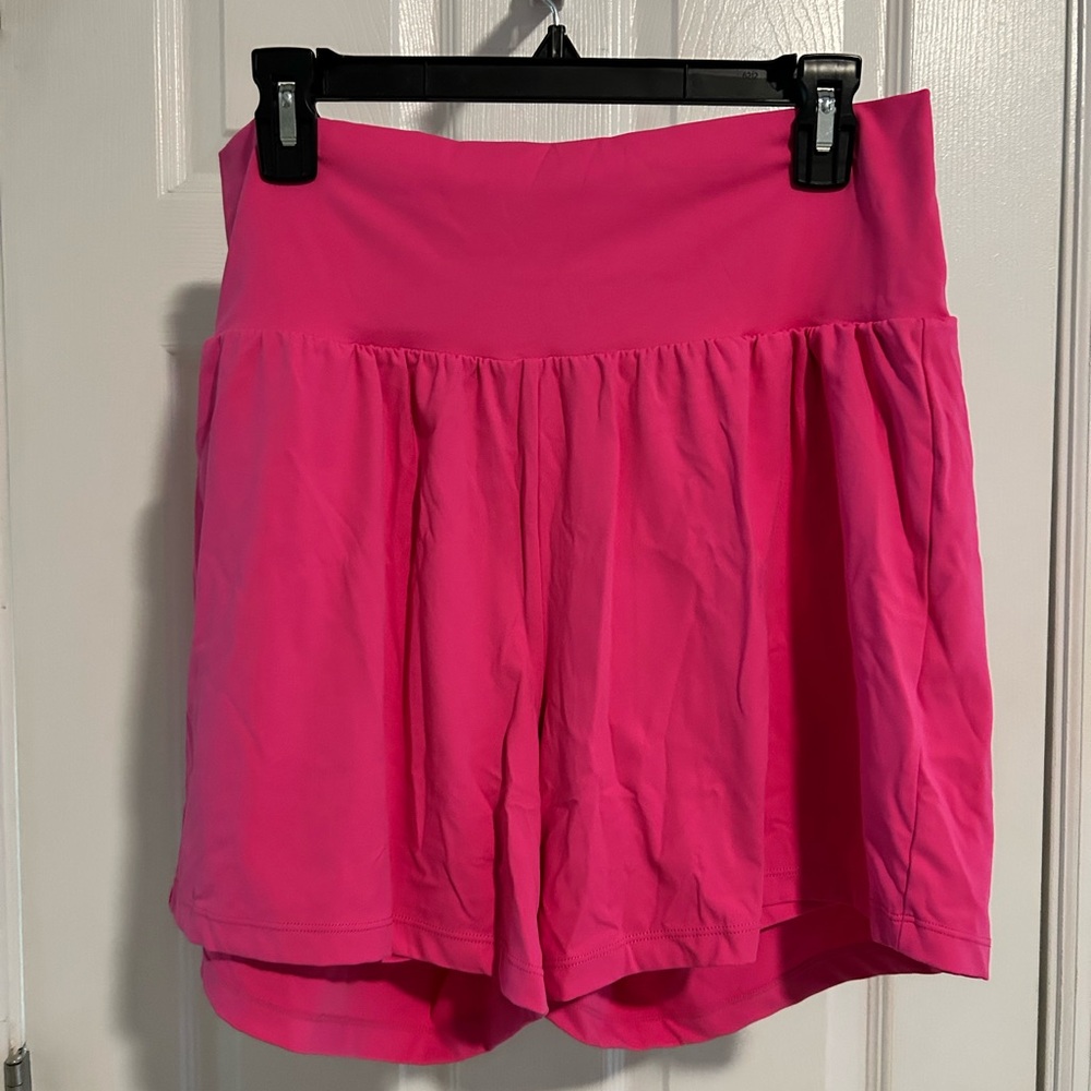 Halara Pink Shorts with built in undershort